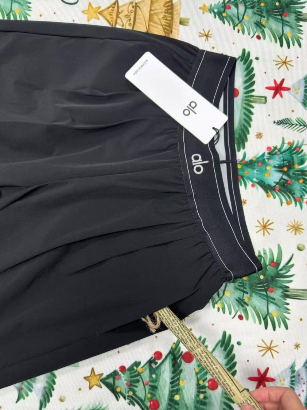 NWT Alo Yoga😊Suit Up Trouser Black Regular Wide Leg High Rise - Picture 5 of 8